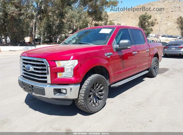 1FTEW1CF0GKE32192 2016 FORD F150 Бордовый Передняя левая четверть