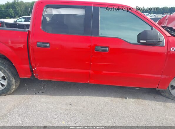 1FTEW1CF2GKF90260 2016 FORD F150 Red Սարքավորումների վահանակի տեսք