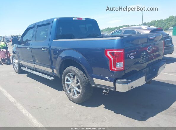 1FTEW1CF3HFB98351 2017 FORD F150 Dark Blue Tył lewy