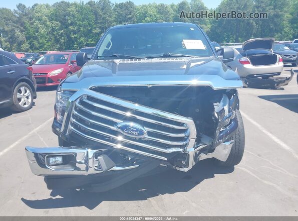 1FTEW1CF3HFB98351 2017 FORD F150 Dark Blue Widok zestawu wskaźników