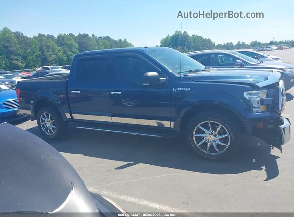 1FTEW1CF3HFB98351 2017 FORD F150 Dark Blue Widok wnętrza z tyłu