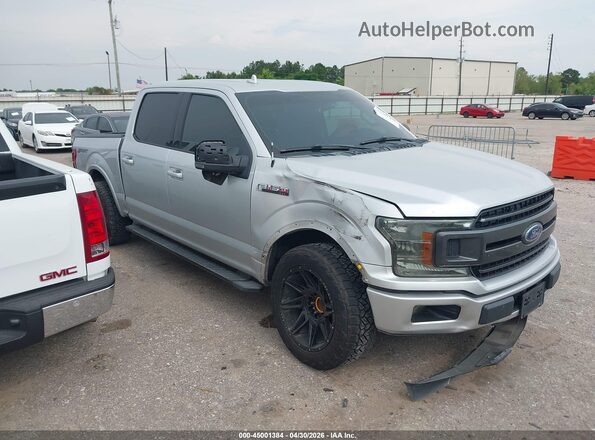 1FTEW1CG8JKF53228 2018 FORD F150 Silver Rear interior view