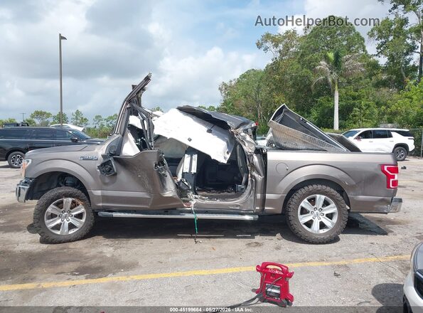 1FTEW1CP0KFB33683 2019 FORD F150 Коричневый Вид задней части салона
