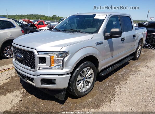 1FTEW1CP1JKC96591 2018 FORD F150 Silver წინა მარცხენა ხედი სამი მეოთხედიდან