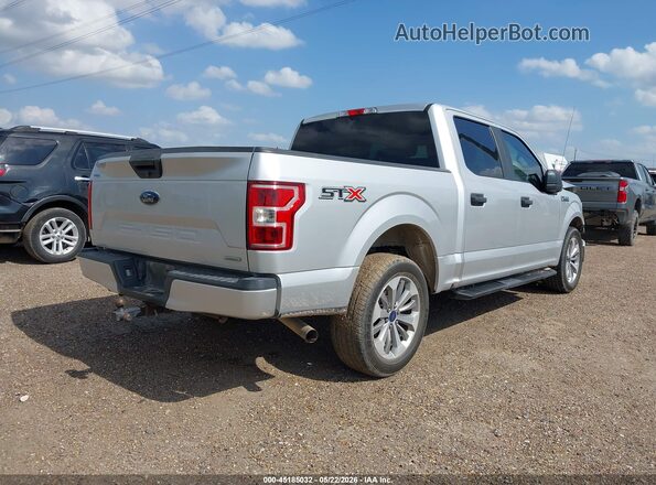 1FTEW1CP2JKC22757 2018 FORD F150 Silver Trasero derecho