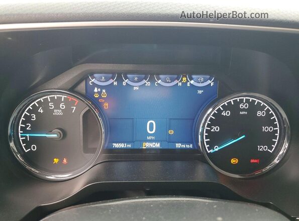1FTEW1CP2PKE28136 2023 FORD F150 Gray Սարքավորումների վահանակի տեսք