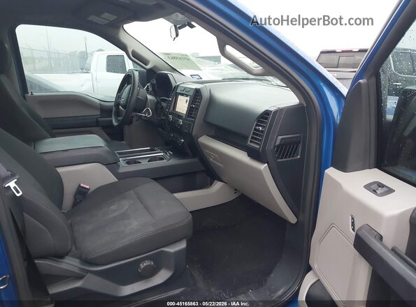 1FTEW1CP3JKC50969 2018 FORD F150 Blue Vista interior delantera