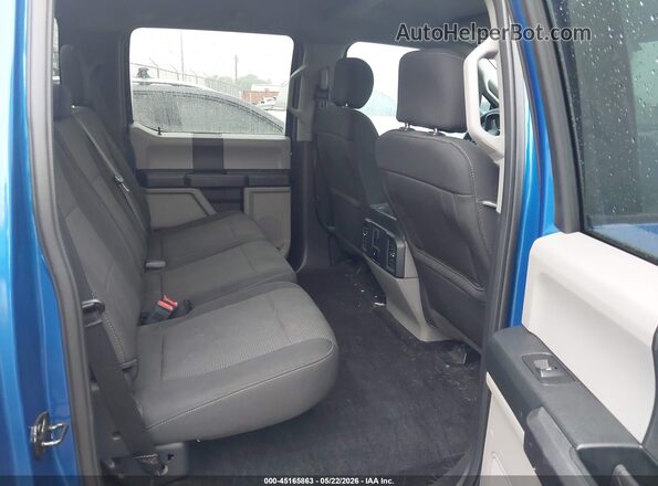 1FTEW1CP3JKC50969 2018 FORD F150 Blue Vista de la etiqueta del VIN
