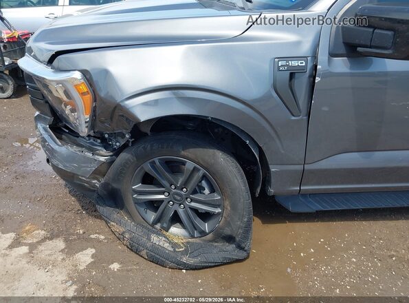 1FTEW1CP3PKF35177 2023 FORD F150 Gray Widok z przodu