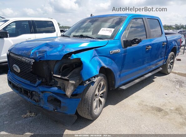 1FTEW1CP4LFB42999 2020 FORD F150 Blue Առջևի ձախ երեք քառորդ տեսարան