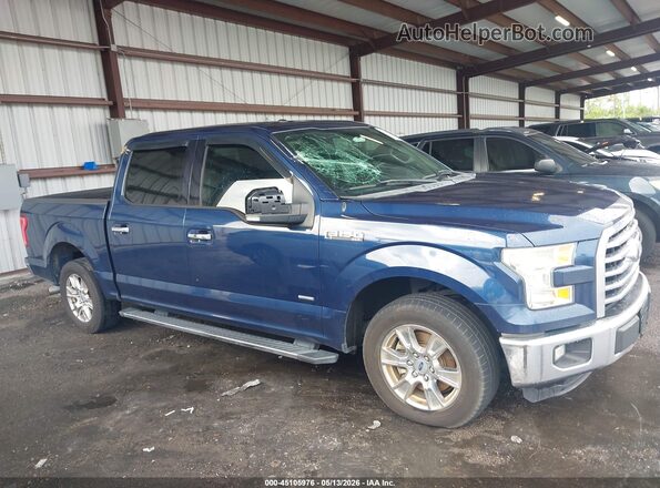 1FTEW1CP5GKF40817 2016 FORD F150 Blue Rear interior view