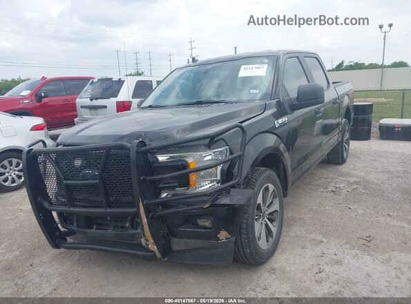 1FTEW1CP5LKD43267 2020 FORD F150 Black Front view