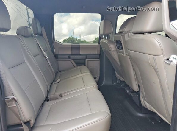 1FTEW1CP5LKE16864 2020 FORD F150 White Rear seats view