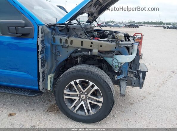 1FTEW1CP5MFA76318 2021 FORD F150 Blue Вид спереду