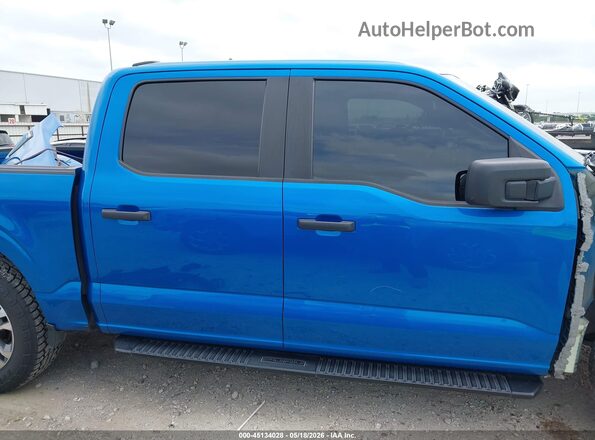 1FTEW1CP5MFA76318 2021 FORD F150 Blue Панорамний вид салону 360°