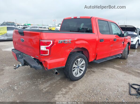 1FTEW1CP6JKF26626 2018 FORD F150 Красный Задняя правая четверть