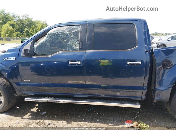1FTEW1CP9GKF95688 2016 FORD F150 Blue Rear interior view