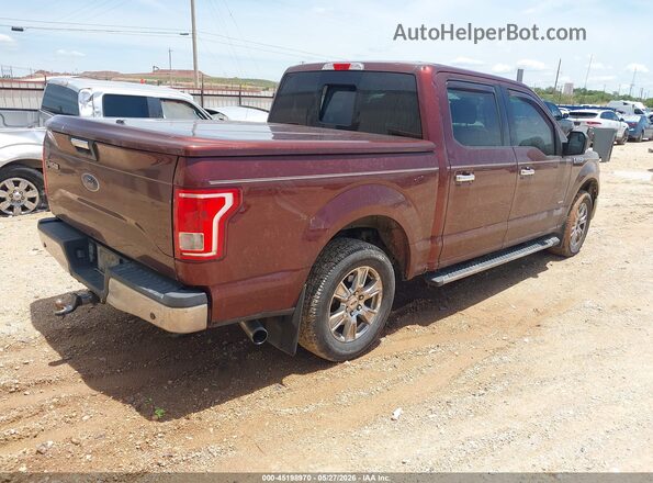 1FTEW1CPXGFC17579 2016 FORD F150 Maroon Tył prawy