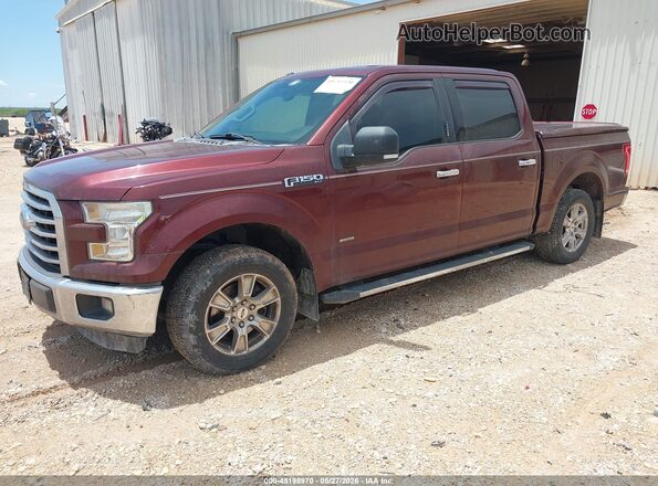 1FTEW1CPXGFC17579 2016 FORD F150 Maroon Przód lewy