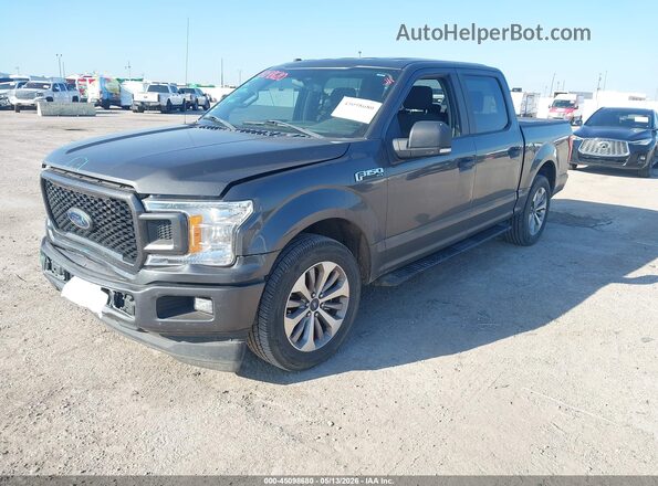 1FTEW1CPXJKF62223 2018 FORD F150 Gray Front left