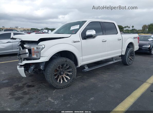 1FTEW1E40LFA77037 2020 FORD F150 White Առջևի ձախ երեք քառորդ տեսարան
