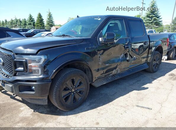 1FTEW1E40LFB14569 2020 FORD F150 Черный Передняя левая четверть