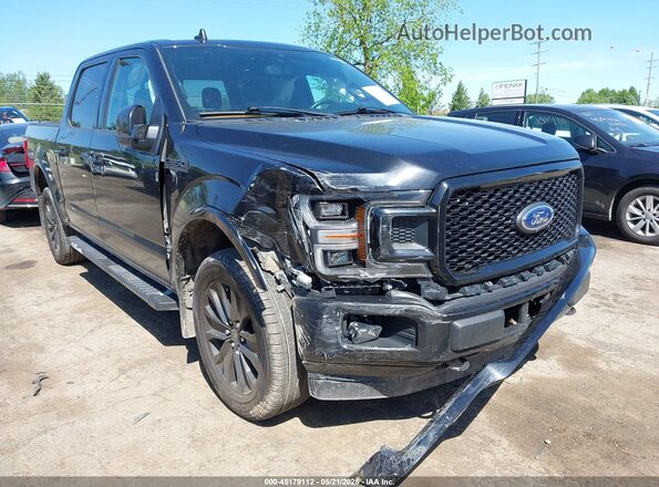 1FTEW1E40LFB14569 2020 FORD F150 Черный Вид спереди