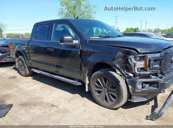 1FTEW1E40LFB14569 2020 FORD F150 Черный Вид задней части салона