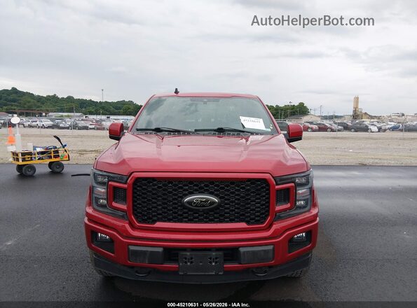 1FTEW1E45LFB47406 2020 FORD F150 Red Widok wnętrza z tyłu