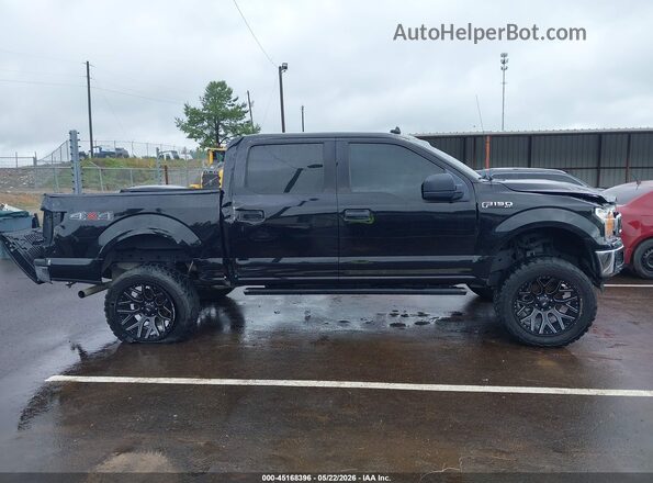 1FTEW1E48LFB00550 2020 FORD F150 Black უკანა სალონის ხედი