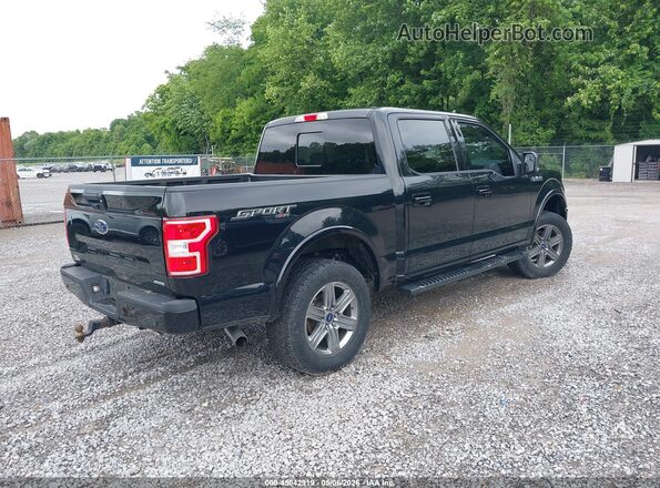 1FTEW1E48LFB40434 2020 FORD F150 Black Trasero derecho