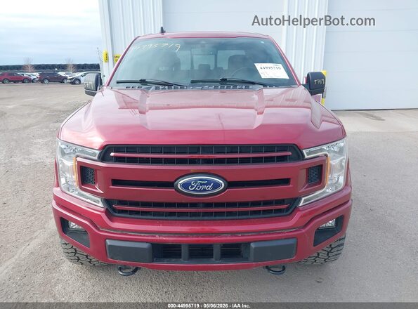 1FTEW1E4XKFB10883 2019 FORD F150 Red Instrument cluster view
