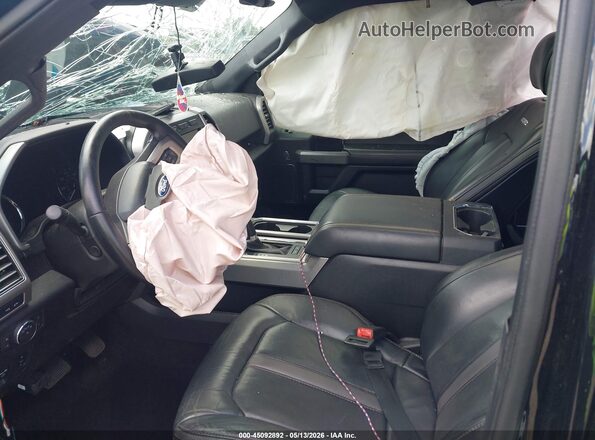 1FTEW1E4XKFD28418 2019 FORD F150 Black Front interior view
