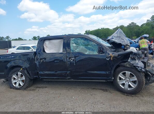 1FTEW1E4XKFD28418 2019 FORD F150 Black Rear interior view