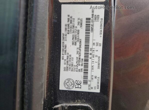1FTEW1E51JFD62061 2018 FORD F150 Gray 