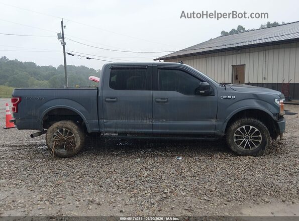 1FTEW1E53LKE34128 2020 FORD F150 Blue Widok wnętrza 360 stopni