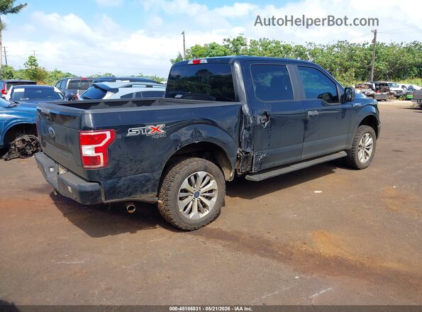 1FTEW1E55JKC26751 2018 FORD F150 Black Trasero derecho