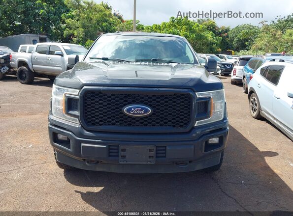 1FTEW1E55JKC26751 2018 FORD F150 Black Vista del cuadro de instrumentos