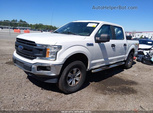 1FTEW1E55KFA37236 2019 FORD F150 White წინა მარცხენა ხედი სამი მეოთხედიდან