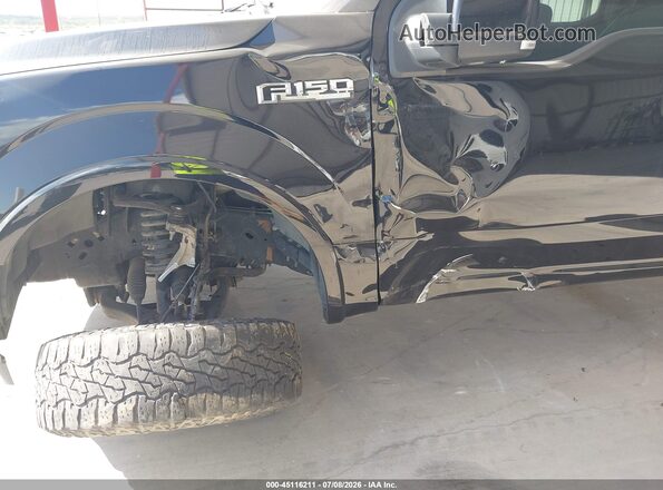 1FTEW1E57JKF26744 2018 FORD F150 Черный Вид спереди