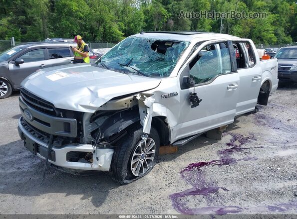 1FTEW1E58KFC00123 2019 FORD F150 Серебряный Передняя левая четверть
