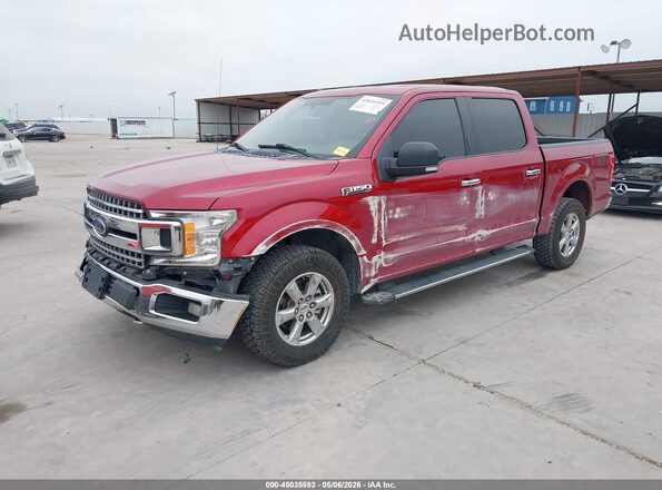 1FTEW1E59JKD53776 2018 FORD F150 Red Przód lewy