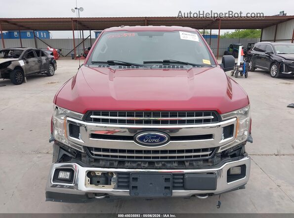 1FTEW1E59JKD53776 2018 FORD F150 Red Widok zestawu wskaźników