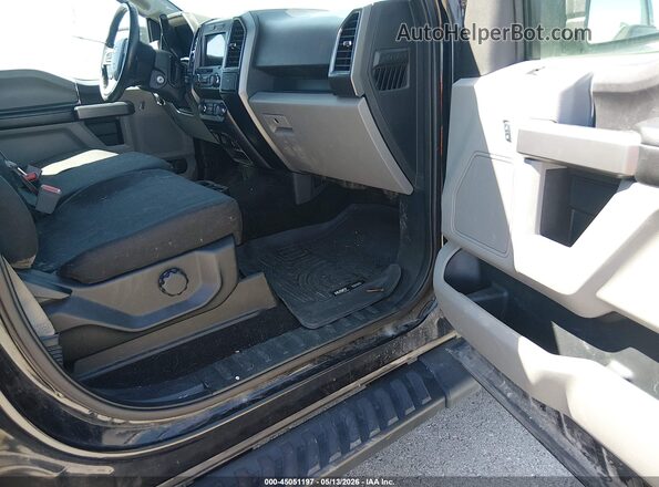 1FTEW1E59KKC04706 2019 FORD F150 Black Вид салону спереду