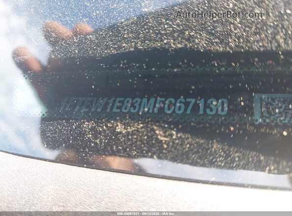 1FTEW1E83MFC67130 2021 FORD F150 Silver Engine compartment view
