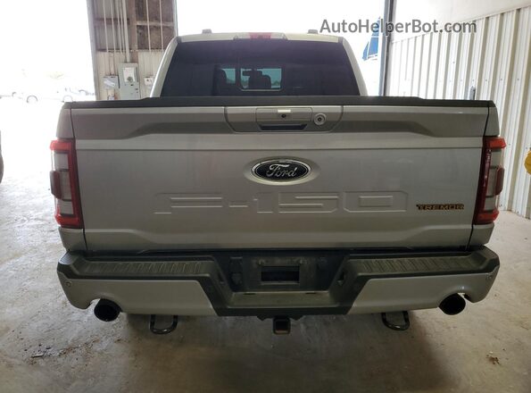 1FTEW1E8XNFA48134 2022 FORD F150 Silver Widok z tyłu