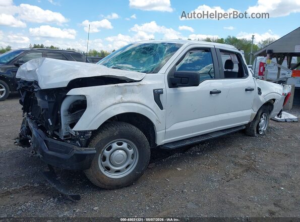 1FTEW1EB3MKF08350 2021 FORD F150 White Առջևի ձախ երեք քառորդ տեսարան