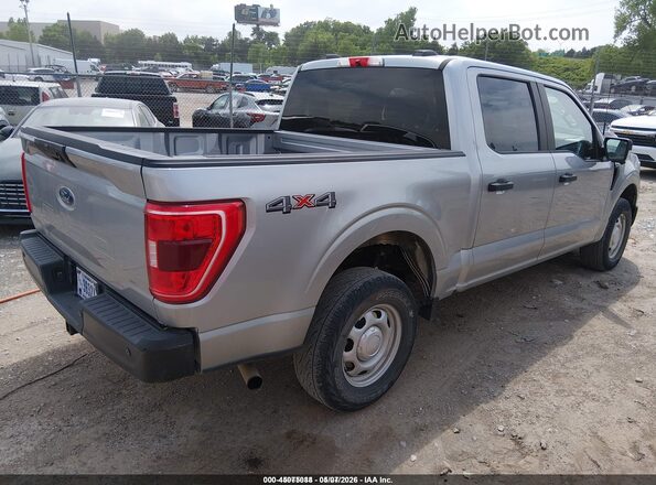 1FTEW1EB5MKE48359 2021 FORD F150 Silver Trasero derecho