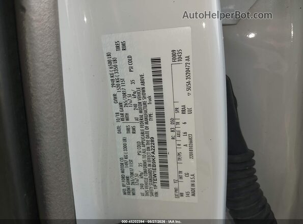 1FTEW1EB9KFA22289 2019 FORD F150 Белый Вид подкапотного пространства