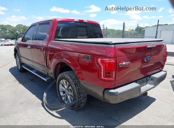 1FTEW1EF0GKF92098 2016 FORD F150 Red Հետևի ձախ